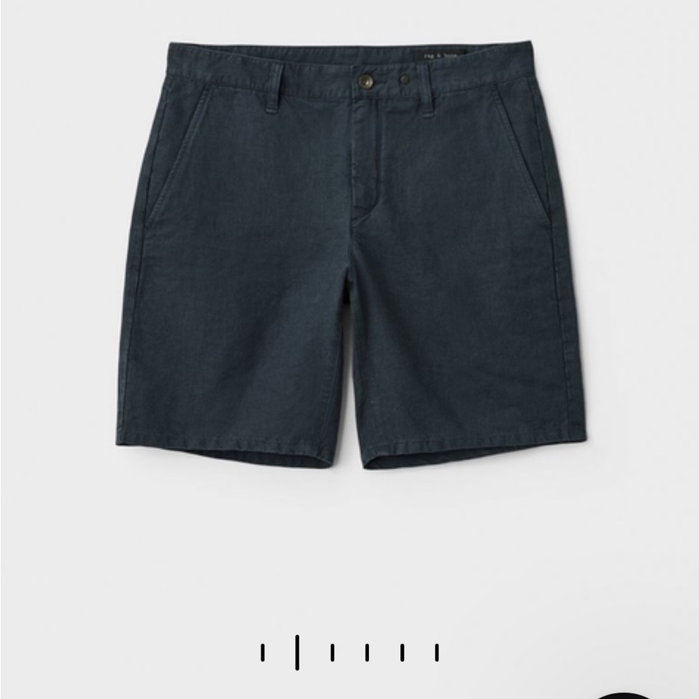 Rag&Bone Navy Perry Linen shorts NWT